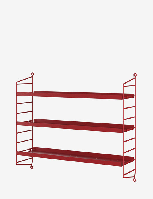 string pocket metal oxtorgsröd