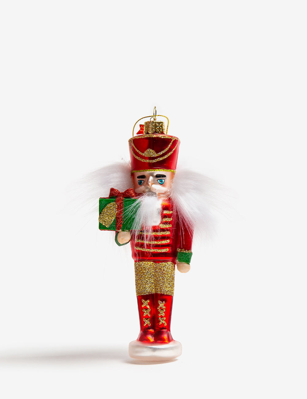 Nutcracker glass ornament 