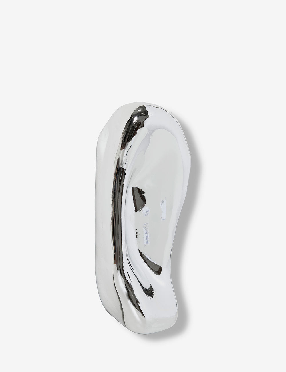 Glass sculpture chrome no. 3