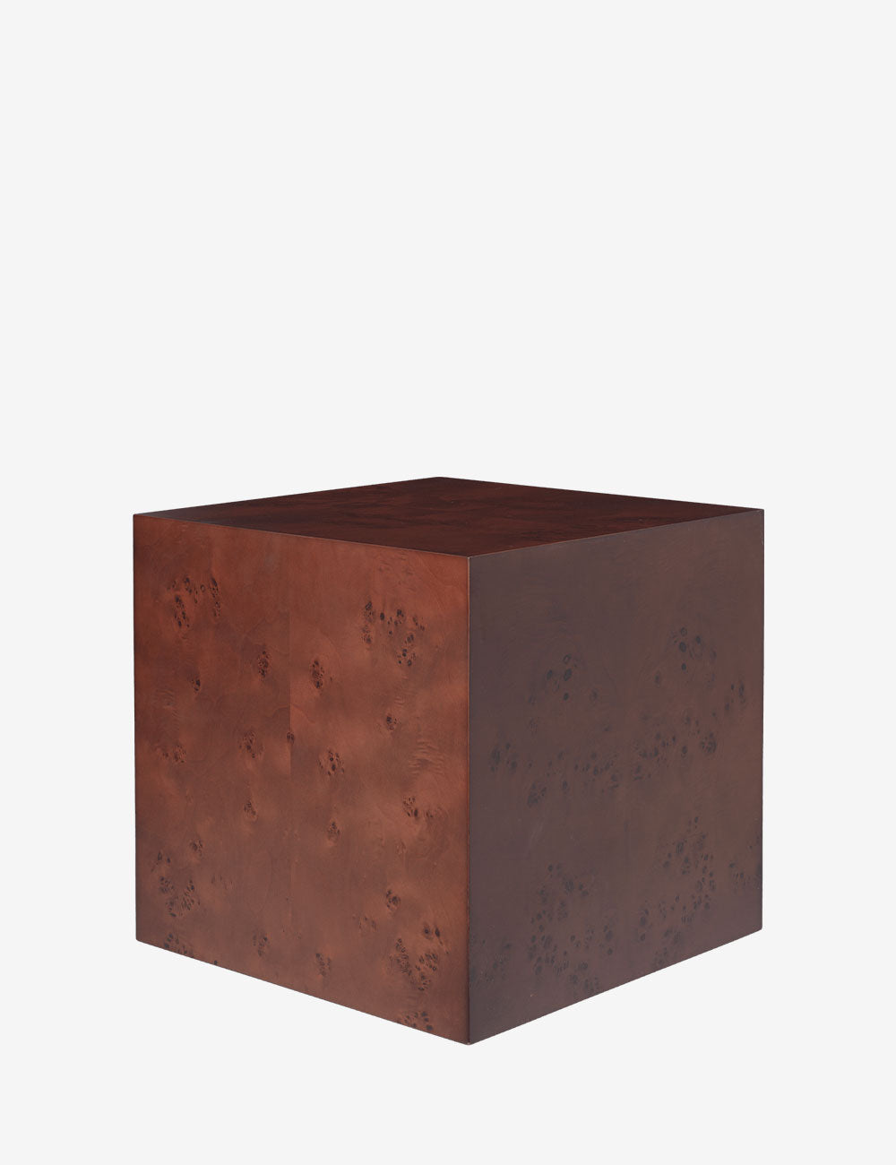 Burl Cube side table