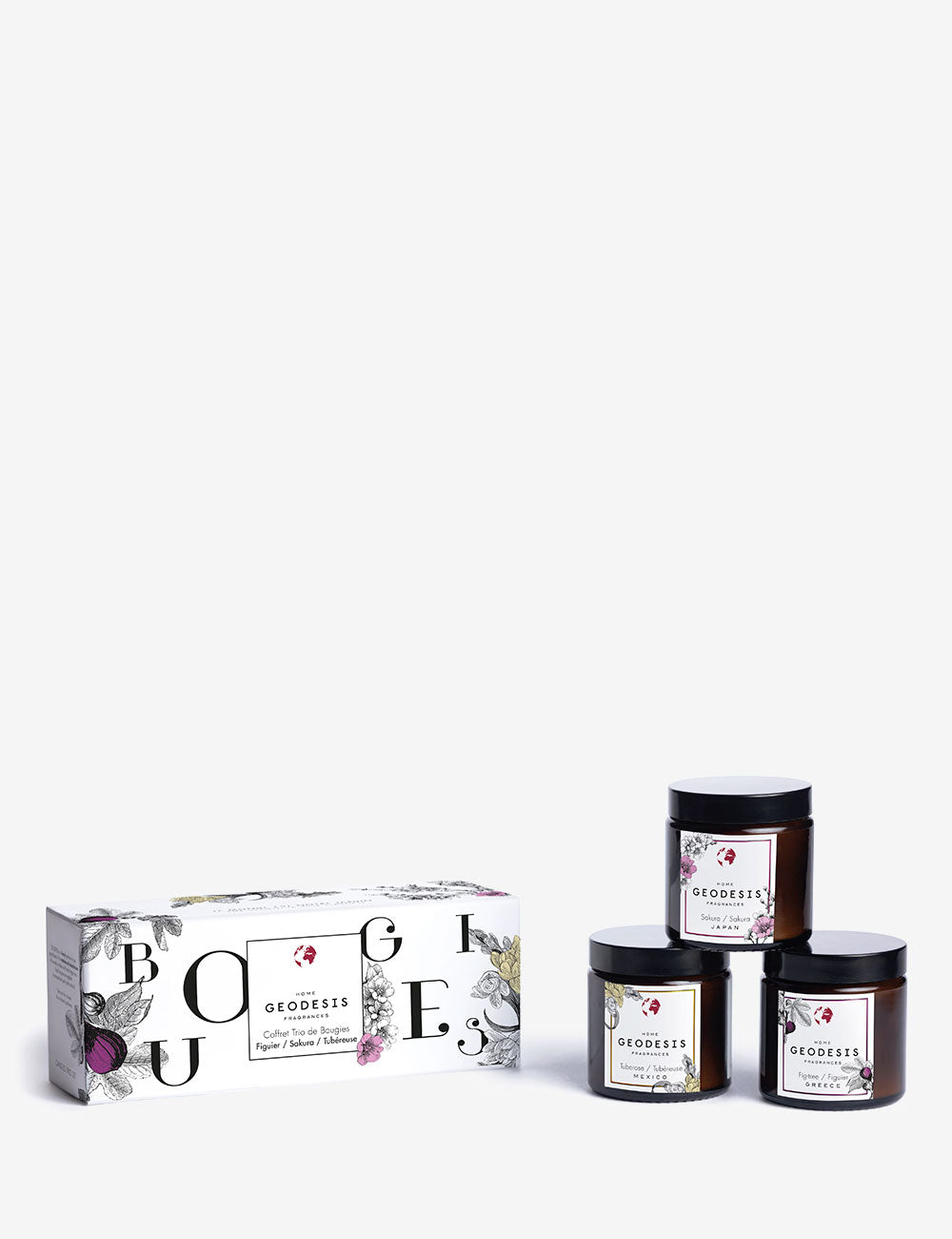 Set velas aromáticas Higuera / Tuberosa / Sakura