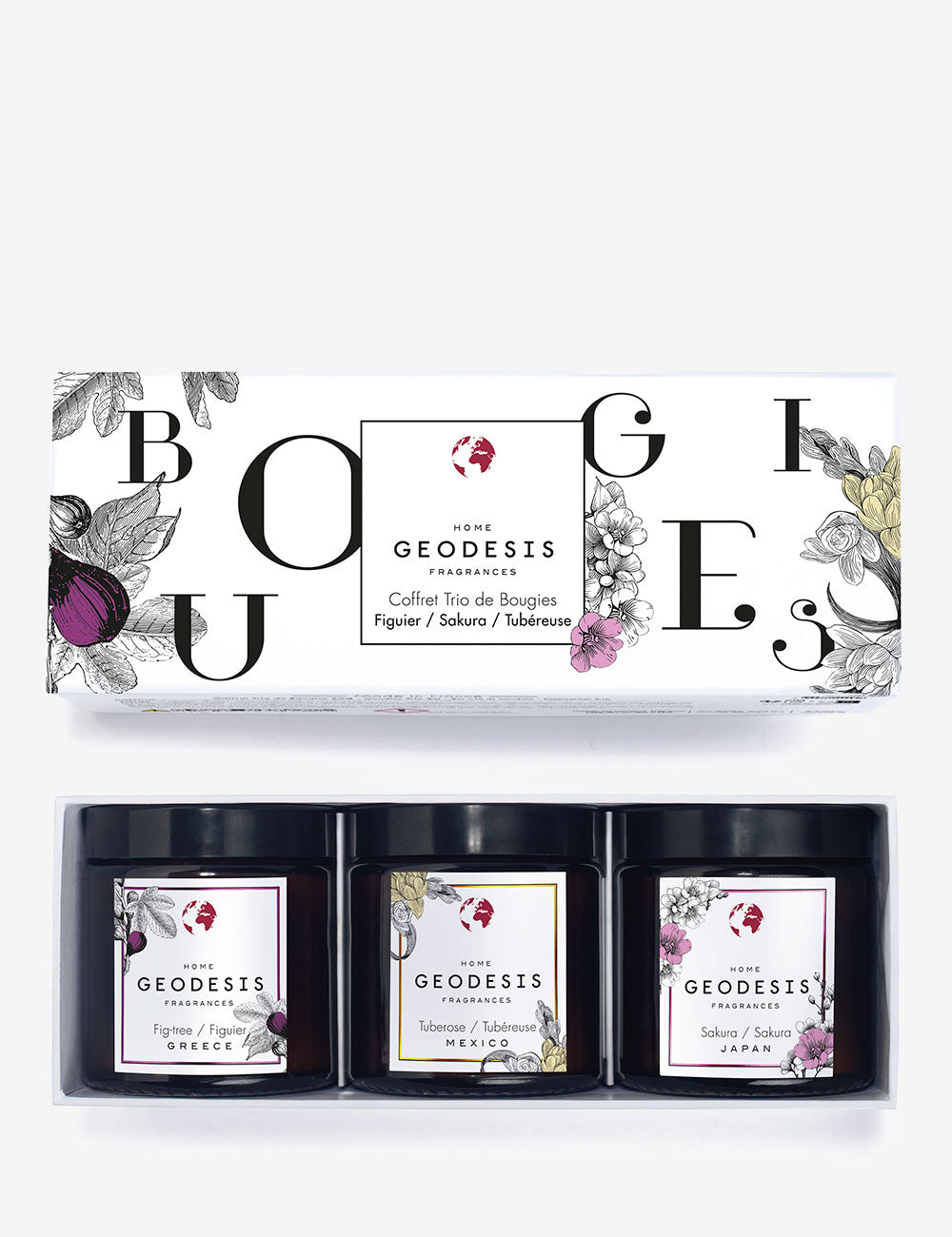 Set velas aromáticas Higuera / Tuberosa / Sakura