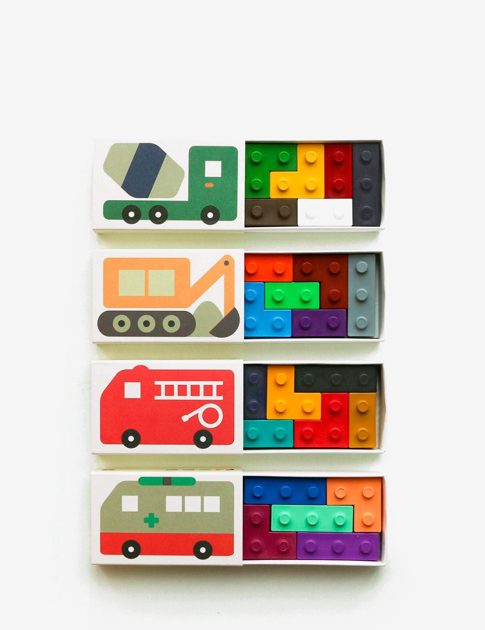 Peintures blocs de voiture 4 set