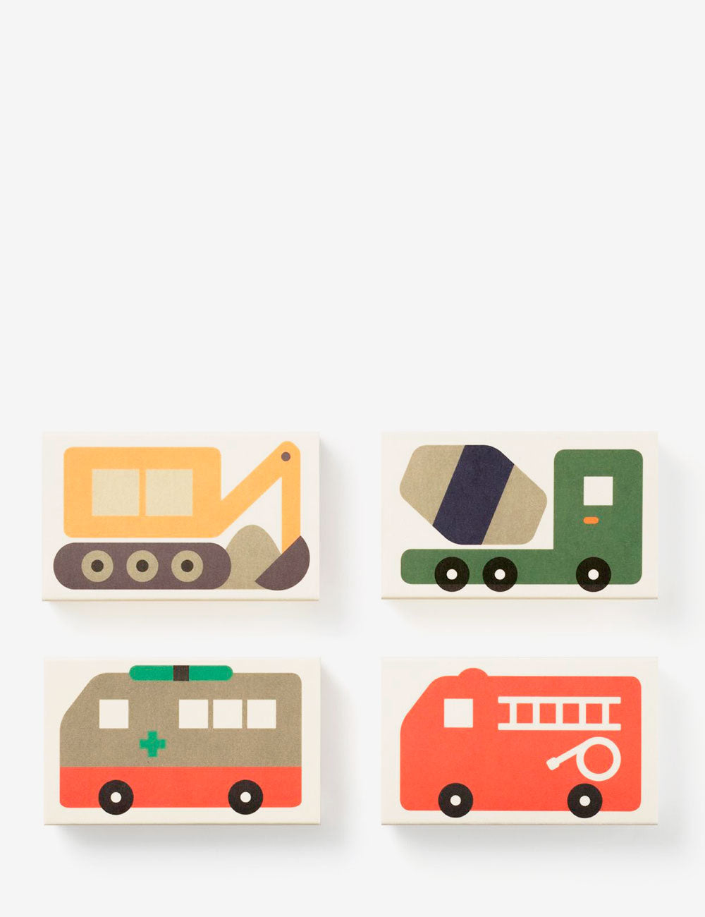 Peintures blocs de voiture 4 set