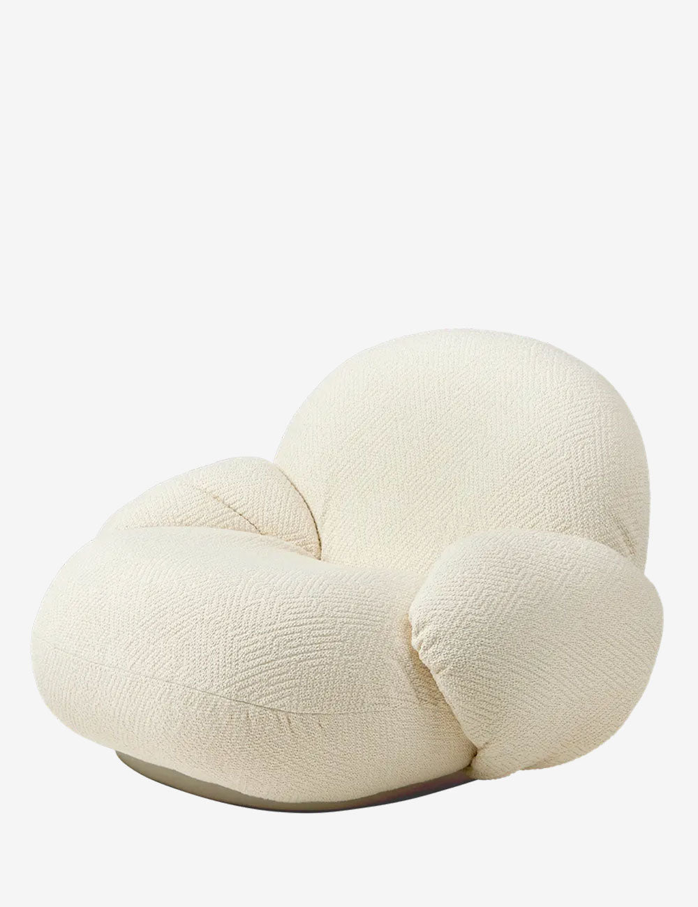 Fauteuil Pacha Dora Bouclé / Base pivotante Pearl Gold - Pierre Paulin | Modèle d'exposition