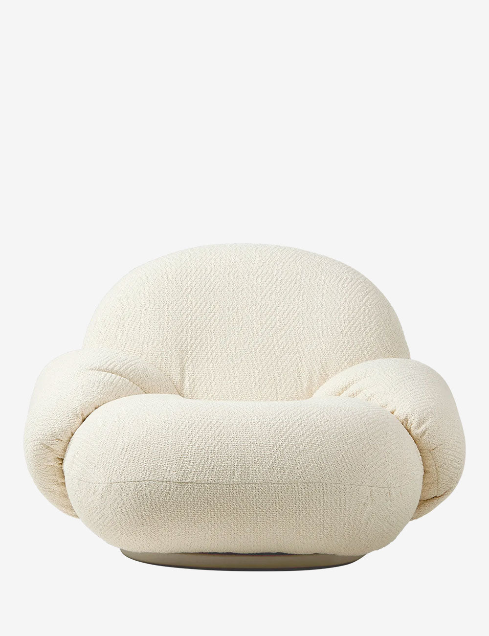 Fauteuil Pacha Dora Bouclé / Base pivotante Pearl Gold - Pierre Paulin | Modèle d'exposition