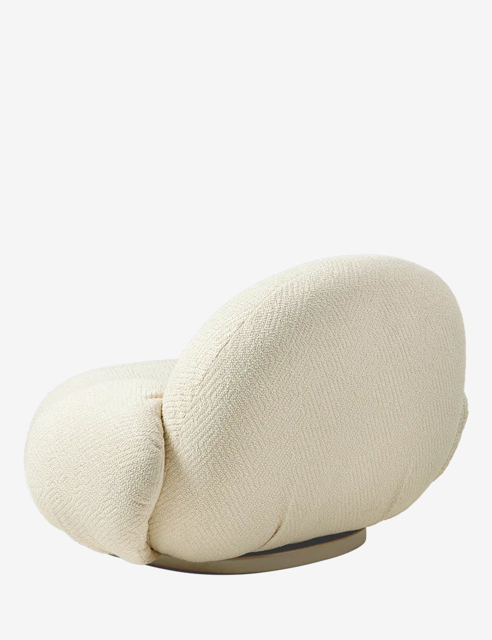 Fauteuil Pacha Dora Bouclé / Base pivotante Pearl Gold - Pierre Paulin | Modèle d'exposition