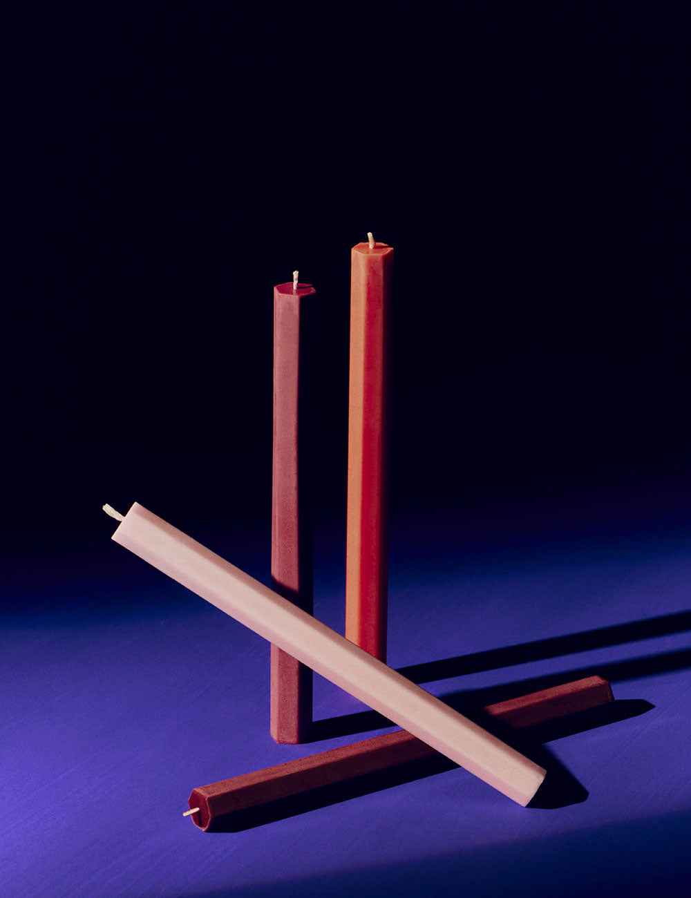 Hexagon candle 4 set