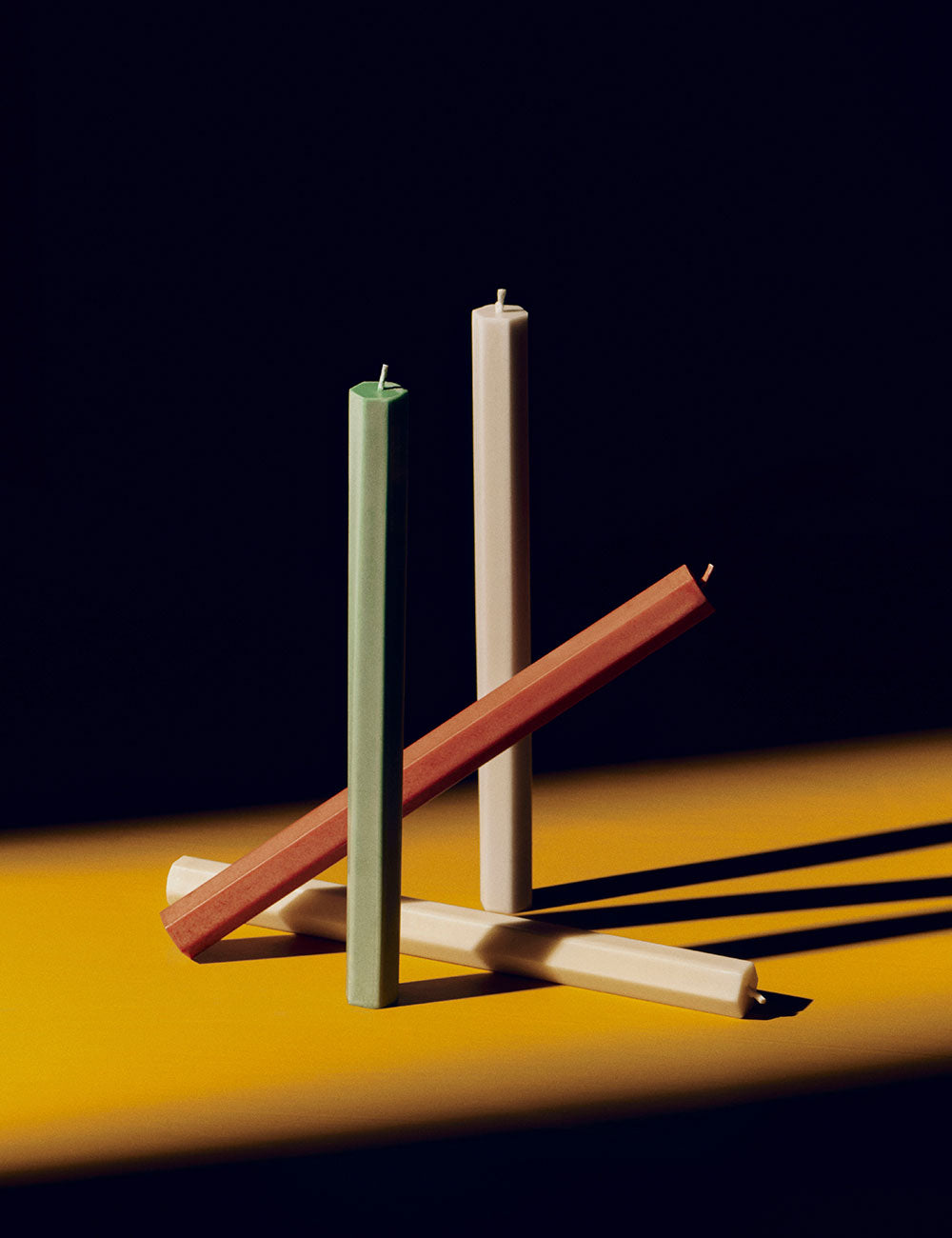 Hexagon candle 4 set