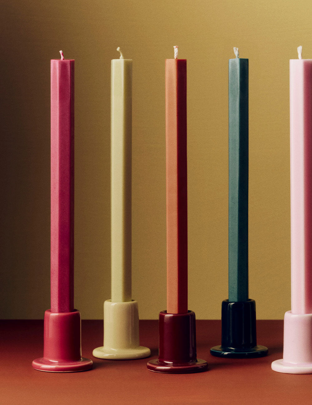 Hexagon candle 4 set