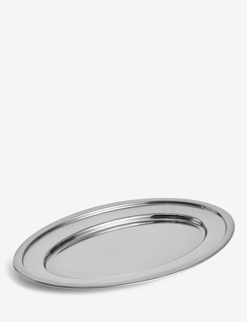 Piatto ovale acciaio Essential L