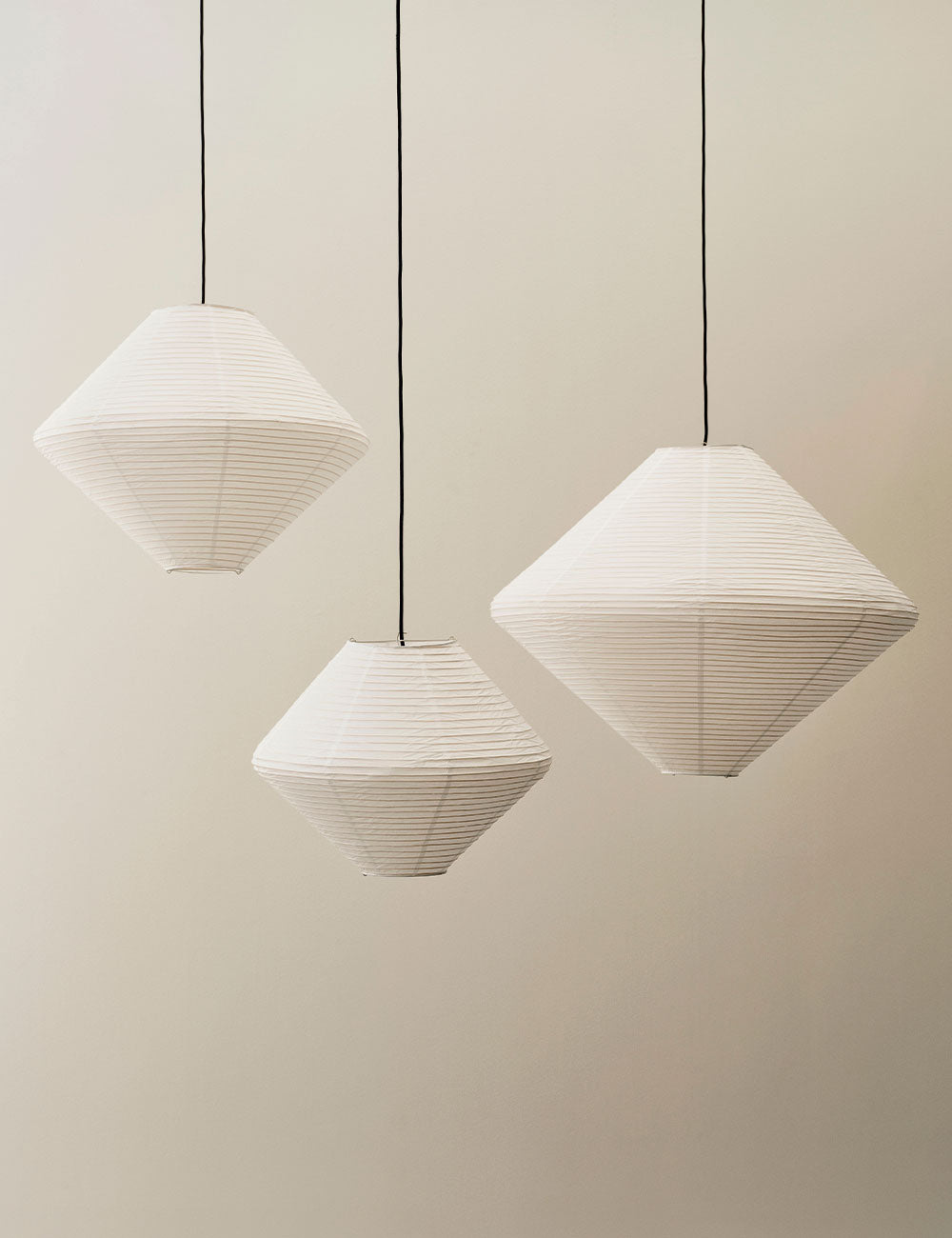 abat-jour papier diamant ø80