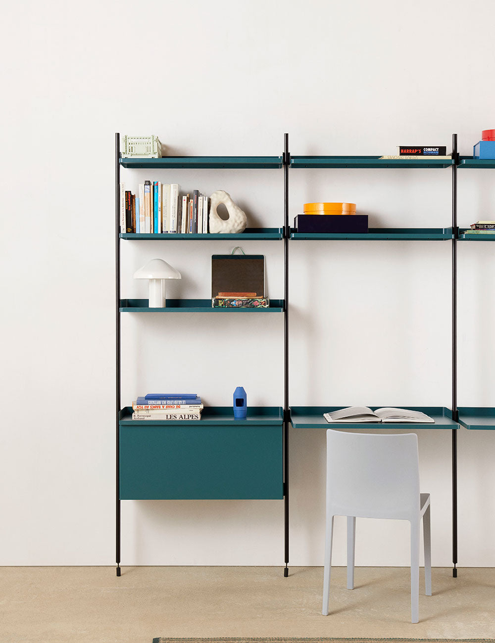 Ripiano scrivania incl. supporti a parete Pier System