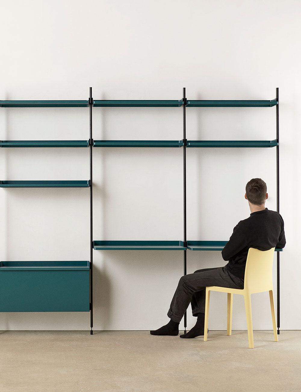 Ripiano scrivania incl. supporti a parete Pier System