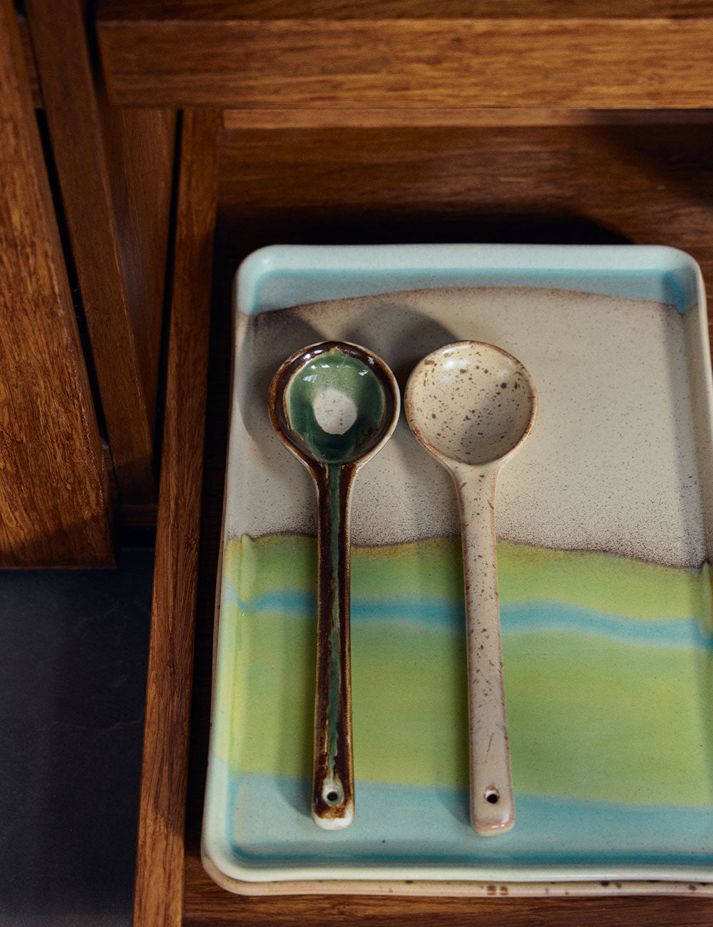 Cucharas servir 70s Ceramics