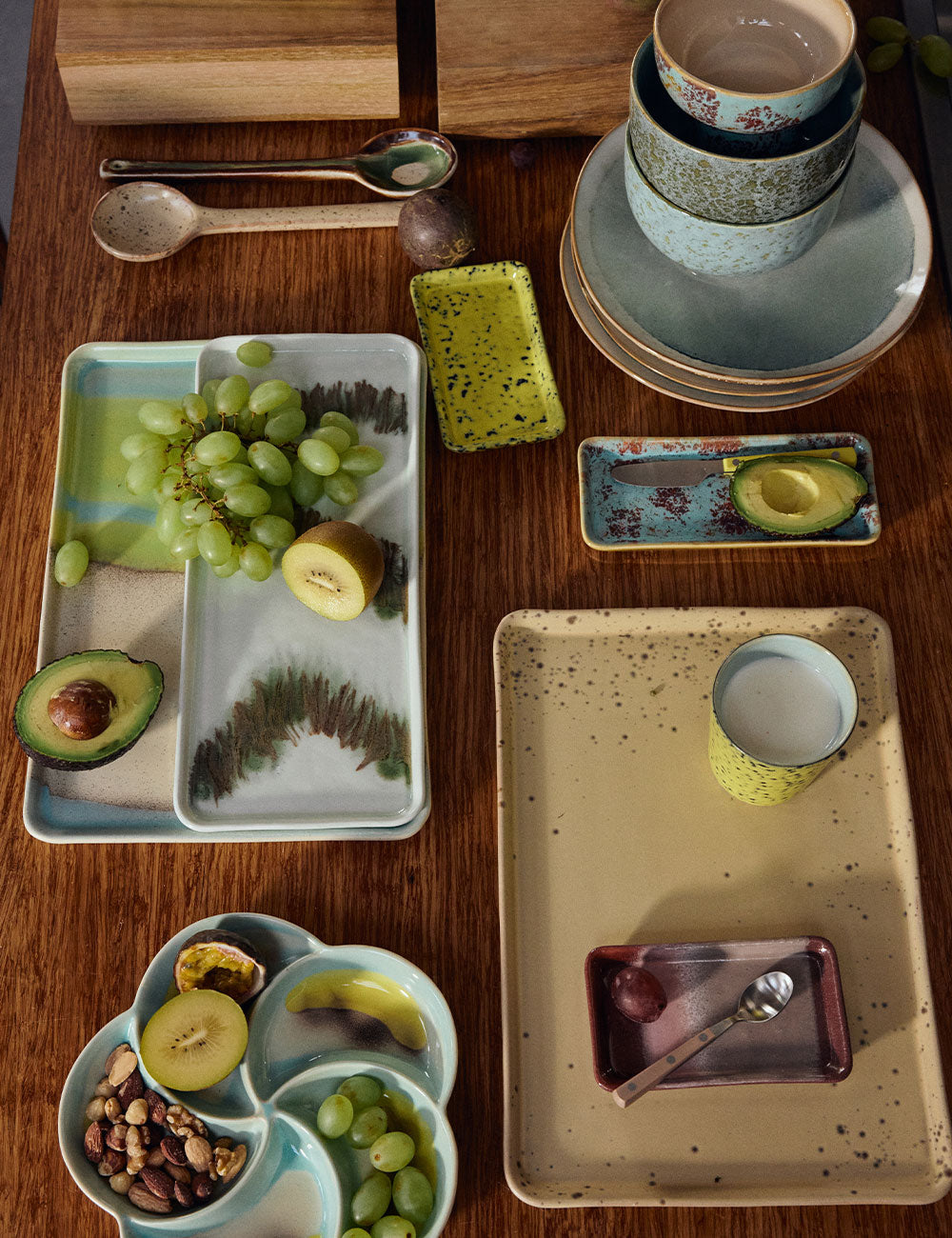 70s Ceramics tray L