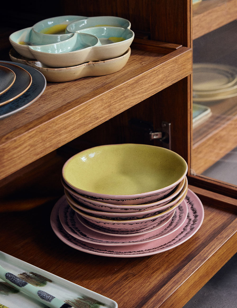 Prato raso Ø 22 70s Ceramics 2 set