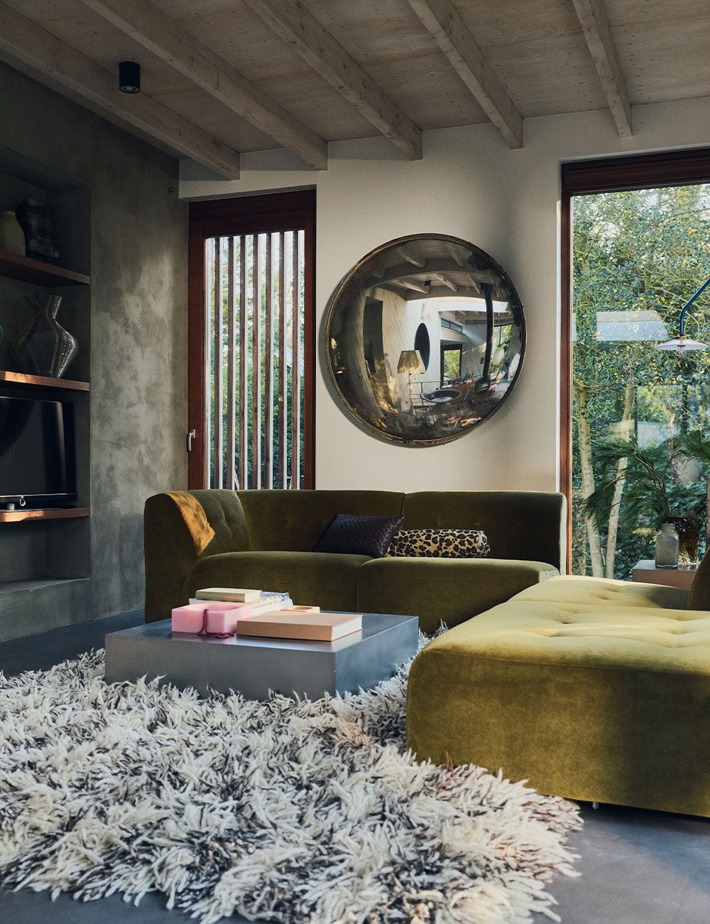 Alfombra Shaggy Checkers