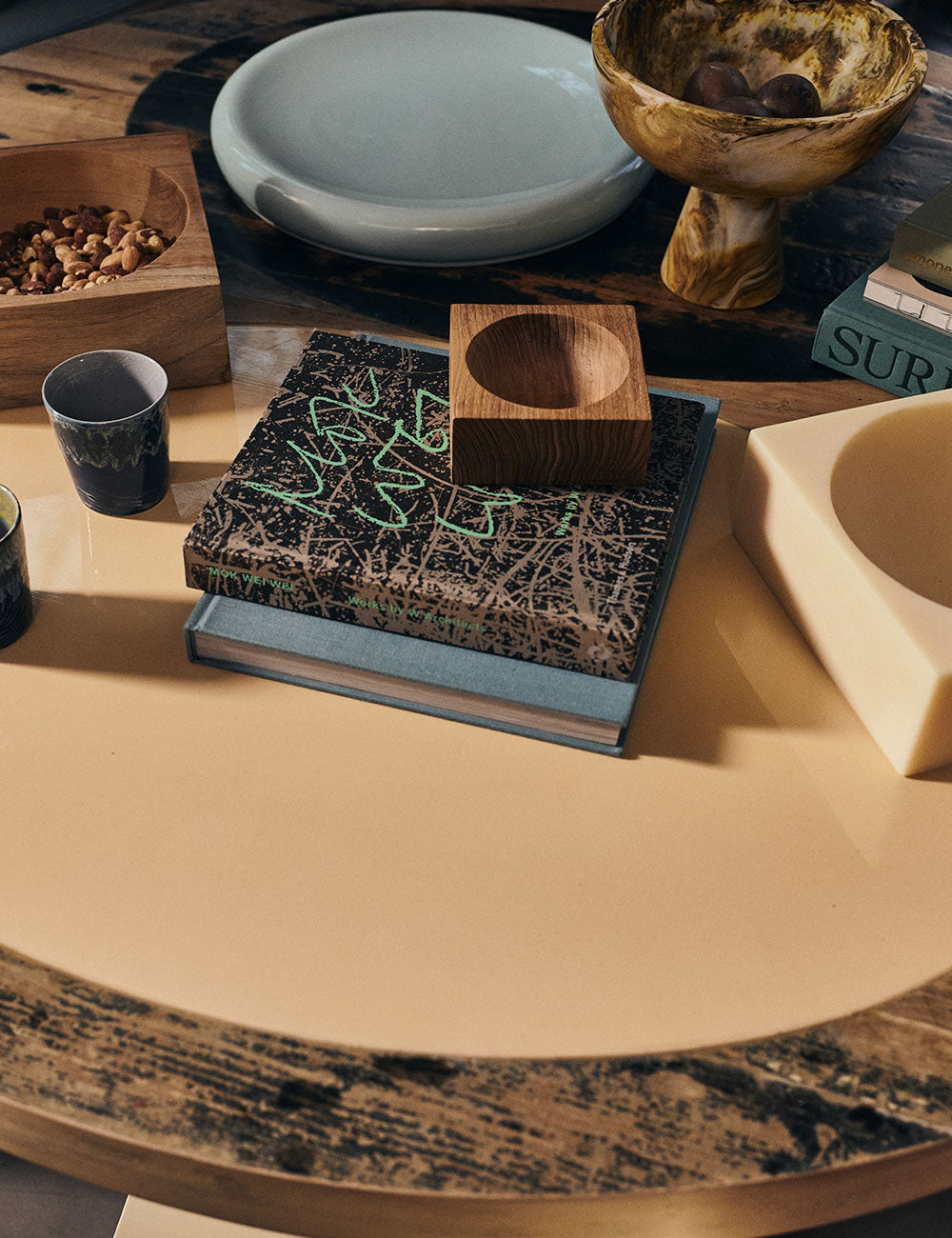 Cuenco Teak Cube S