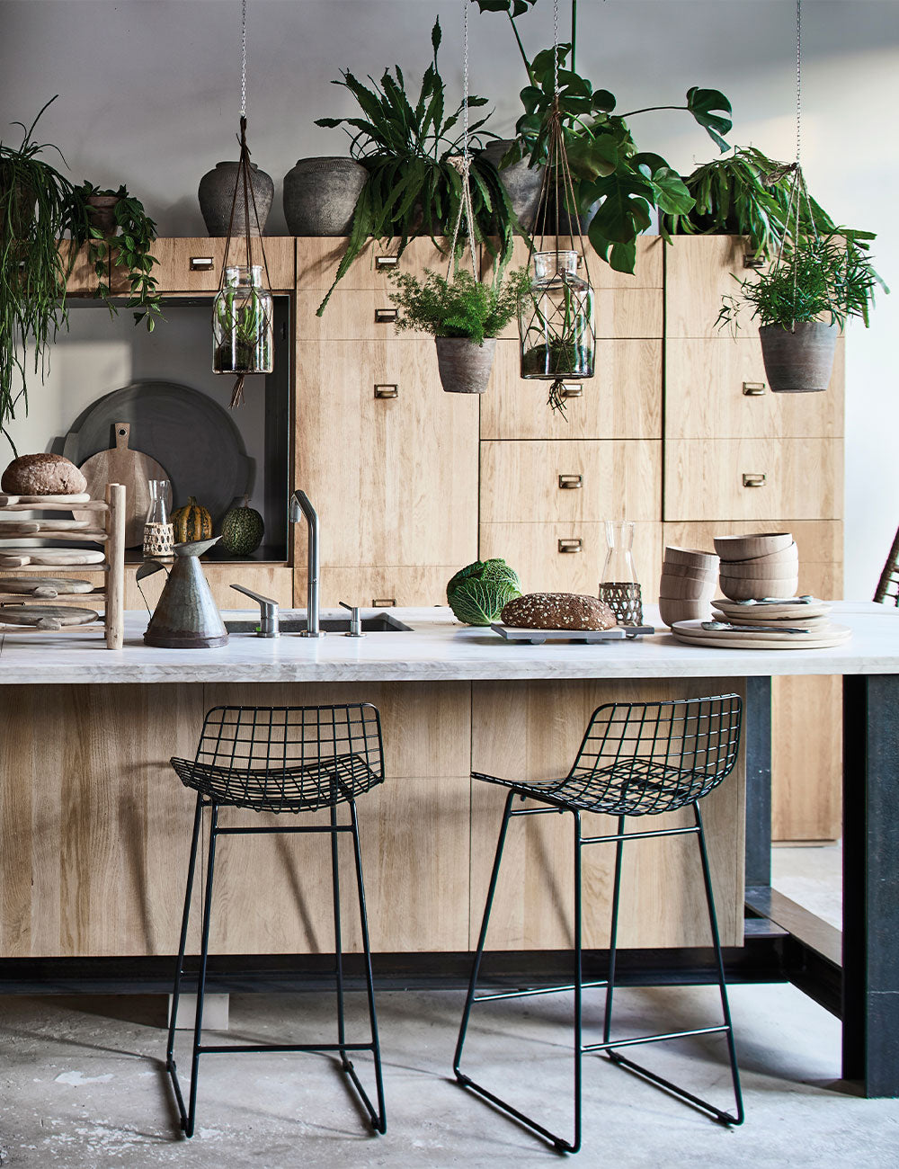 Tabouret Metal Wire