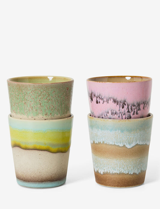 Caneca café 70s Ceramics 4 set