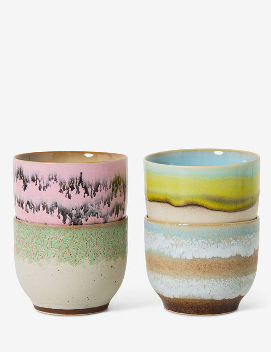 Caneca café 70s Ceramics 4 set