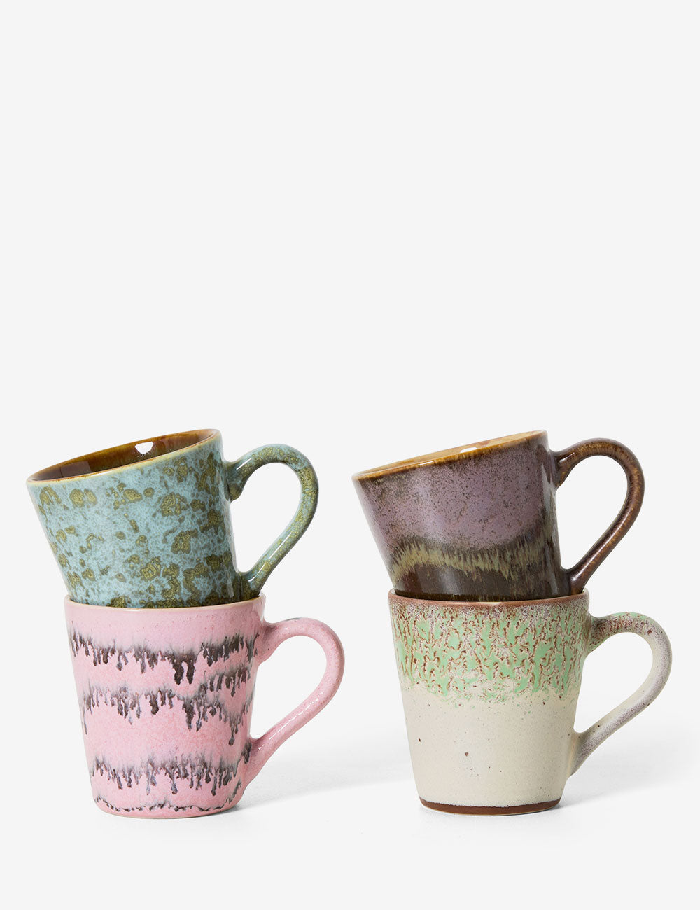 Caneça espresso 70s Ceramics 4 set