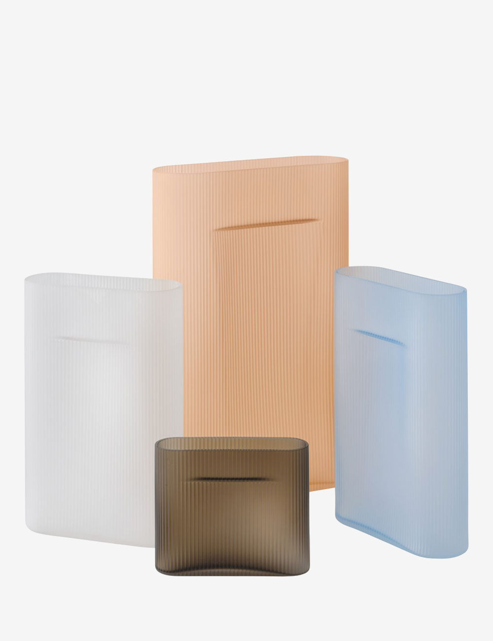 Vaso Ridge frosted glass H48,5