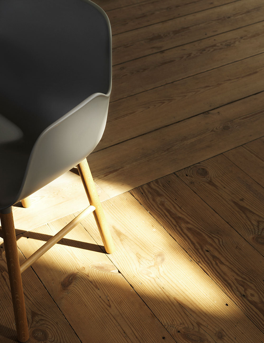 Sedia braccioli Form legno