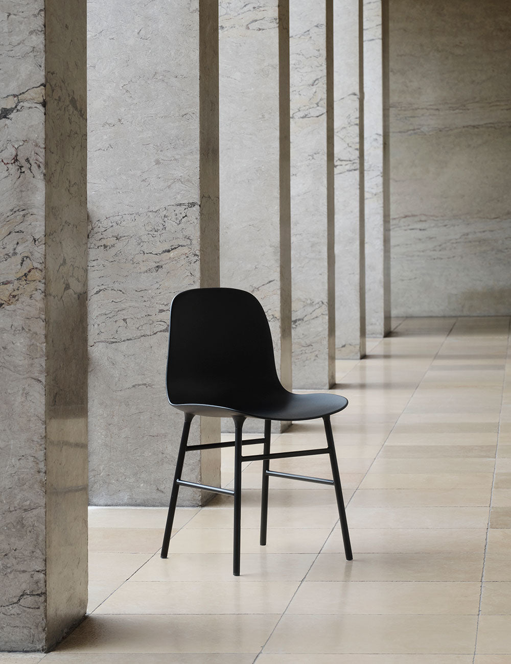Form chair steel