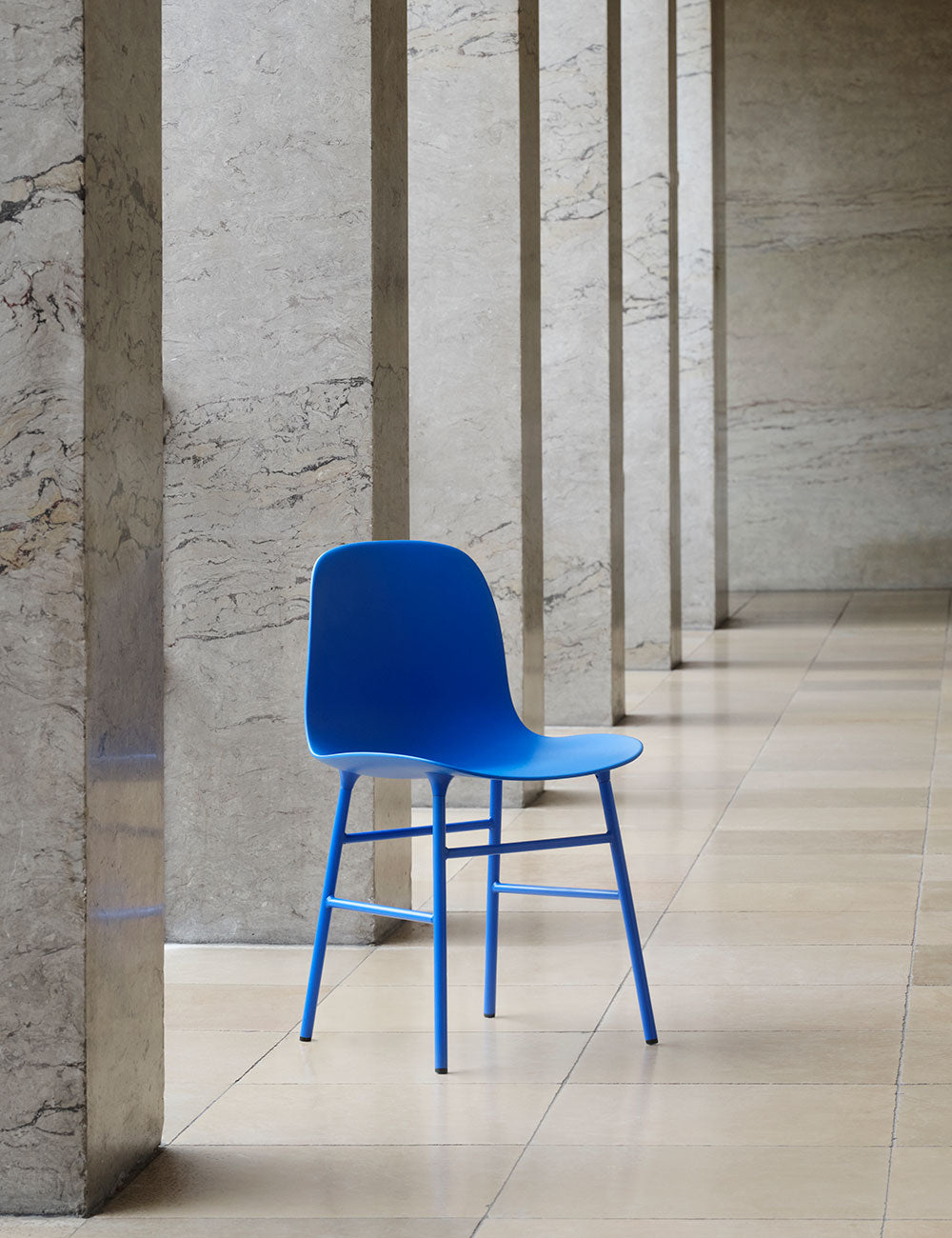 Form chair steel