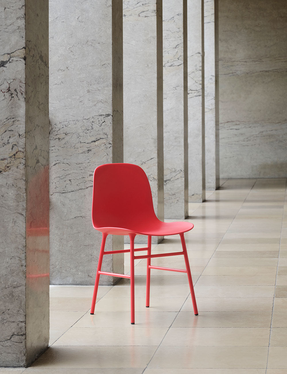 Form chair steel