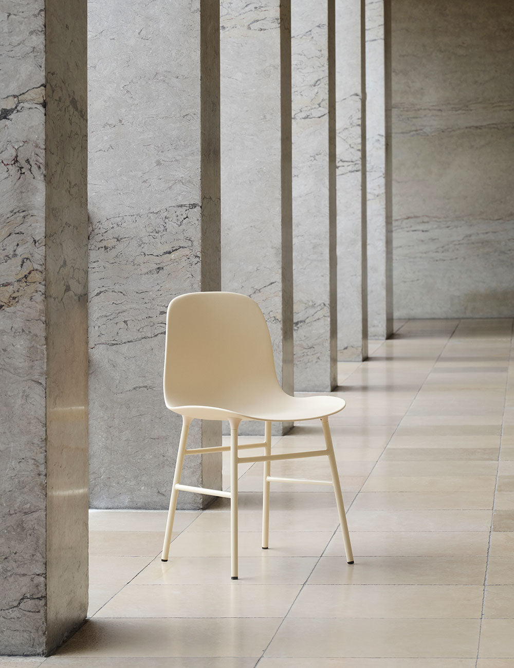 Form chair steel