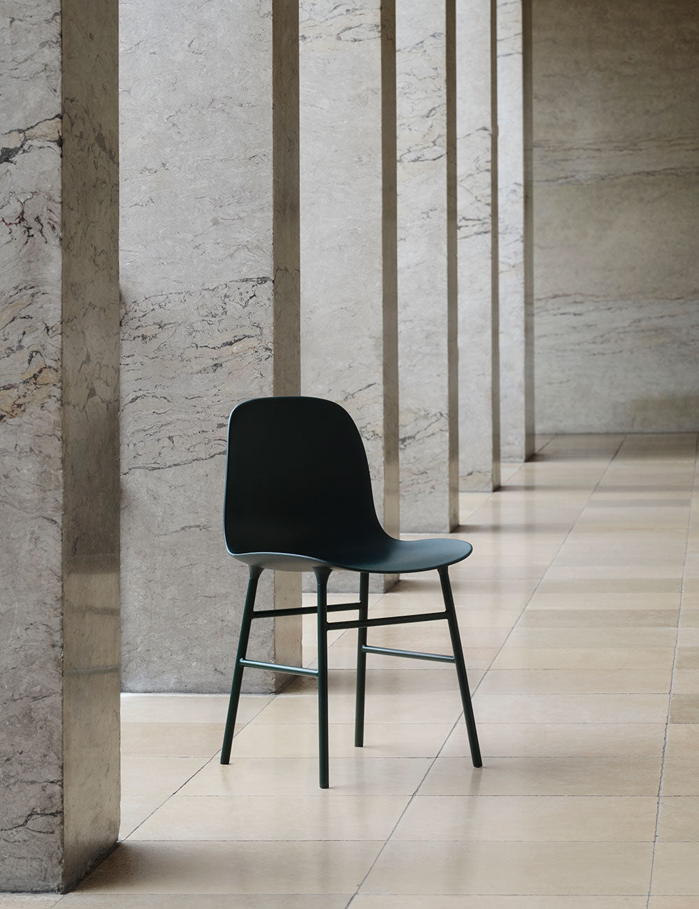 Form chair steel