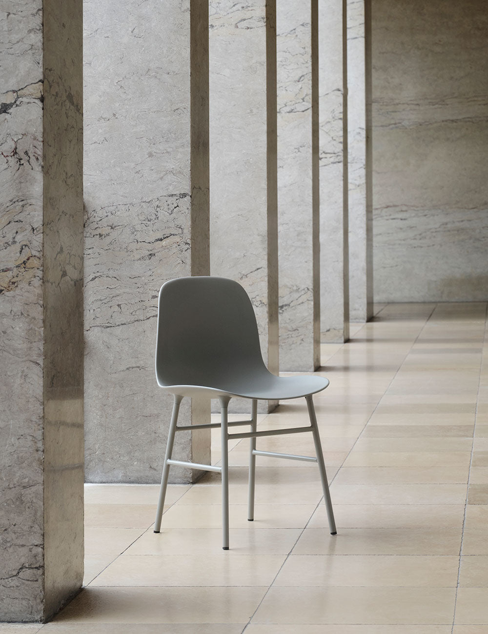 Form chair steel