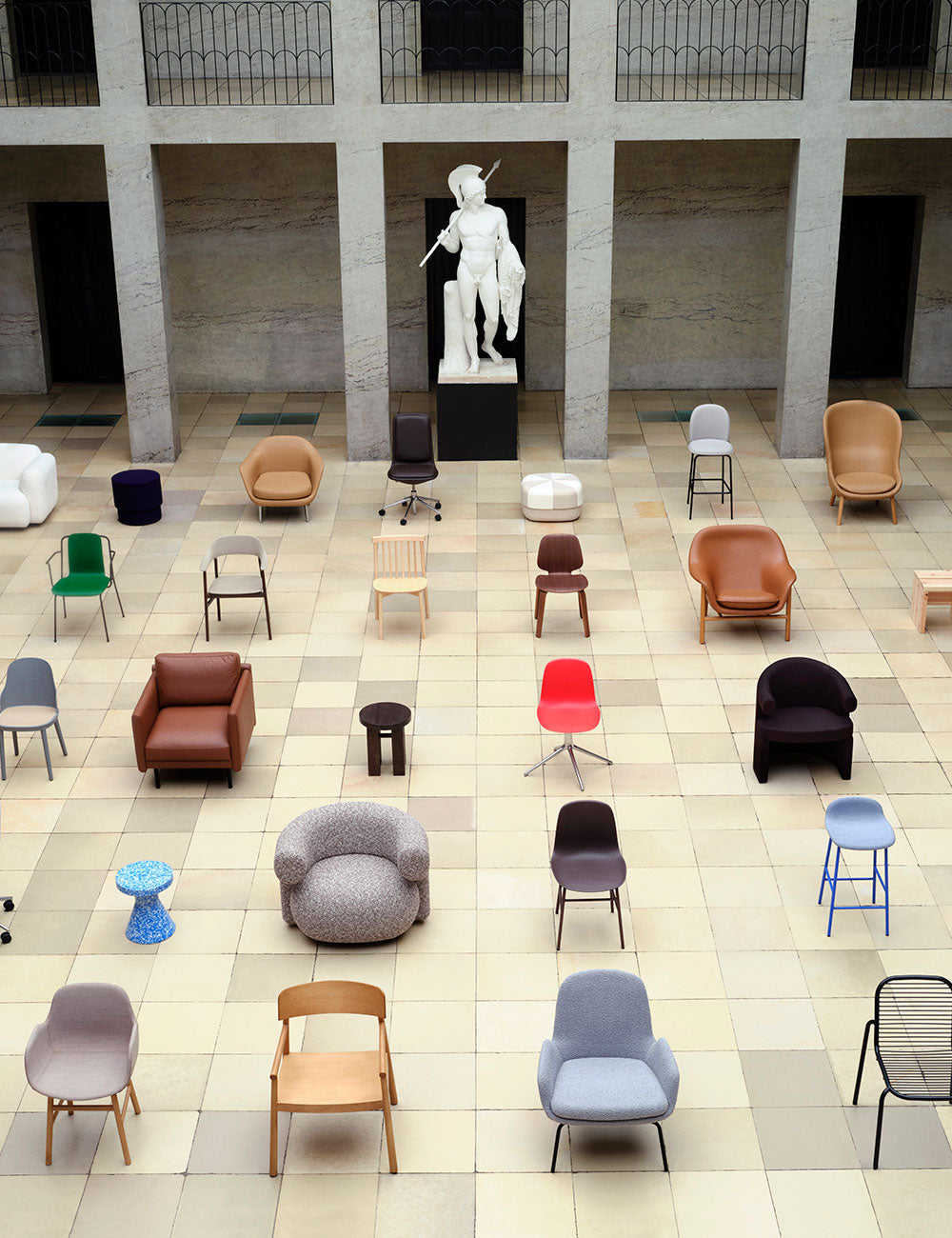 Form chair steel