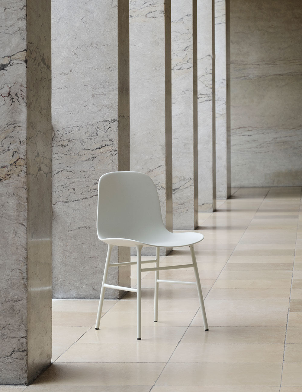 Form chair steel