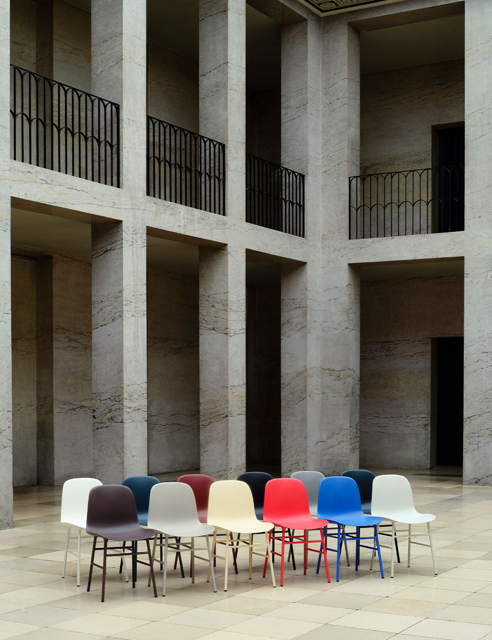 Form chair steel