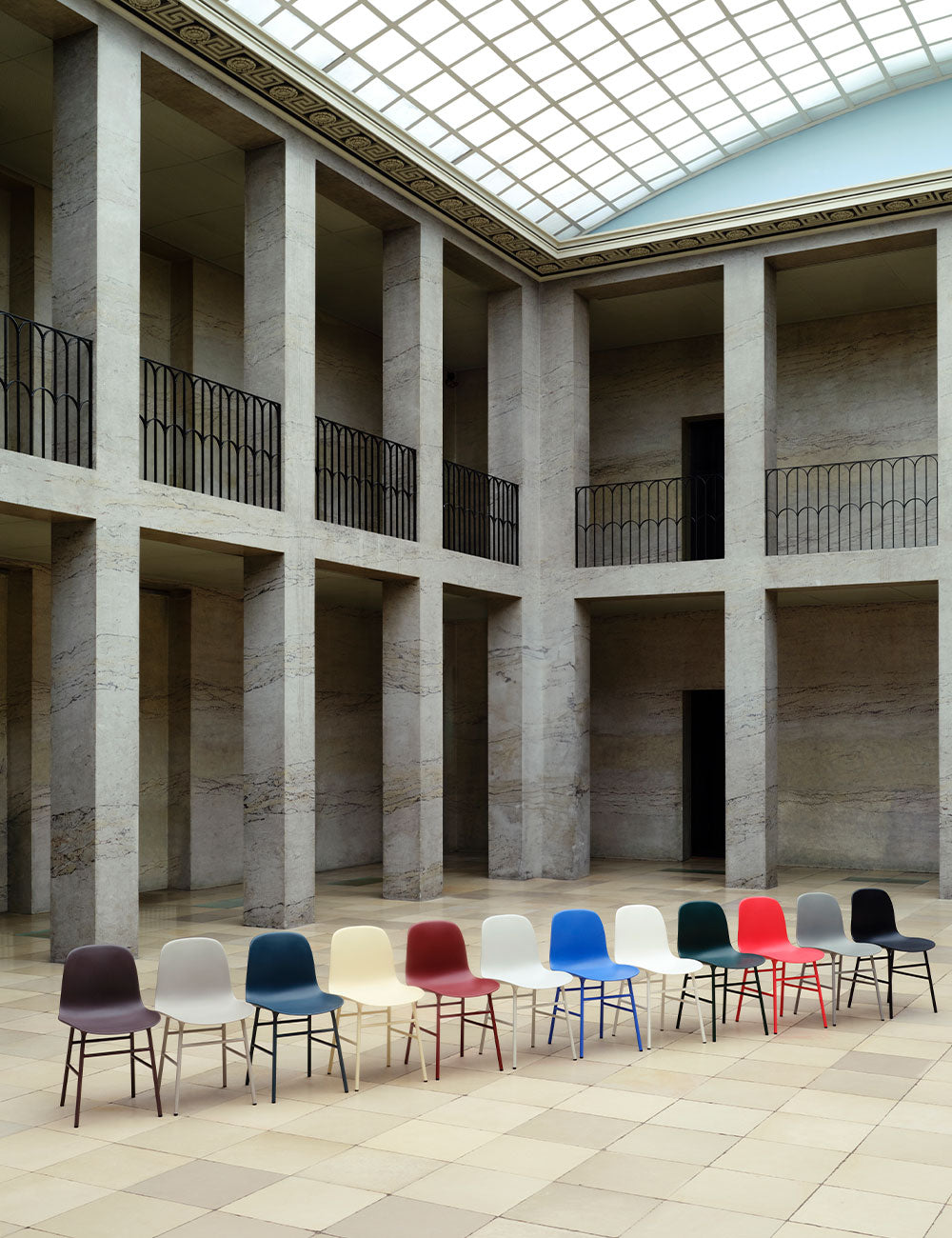 Form chair steel