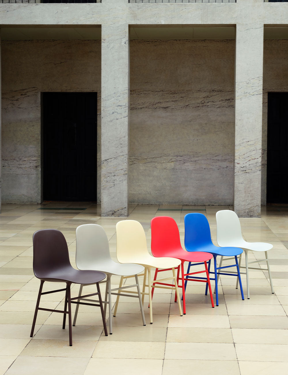 Form chair steel
