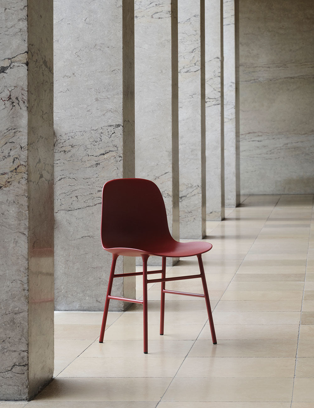 Form chair steel