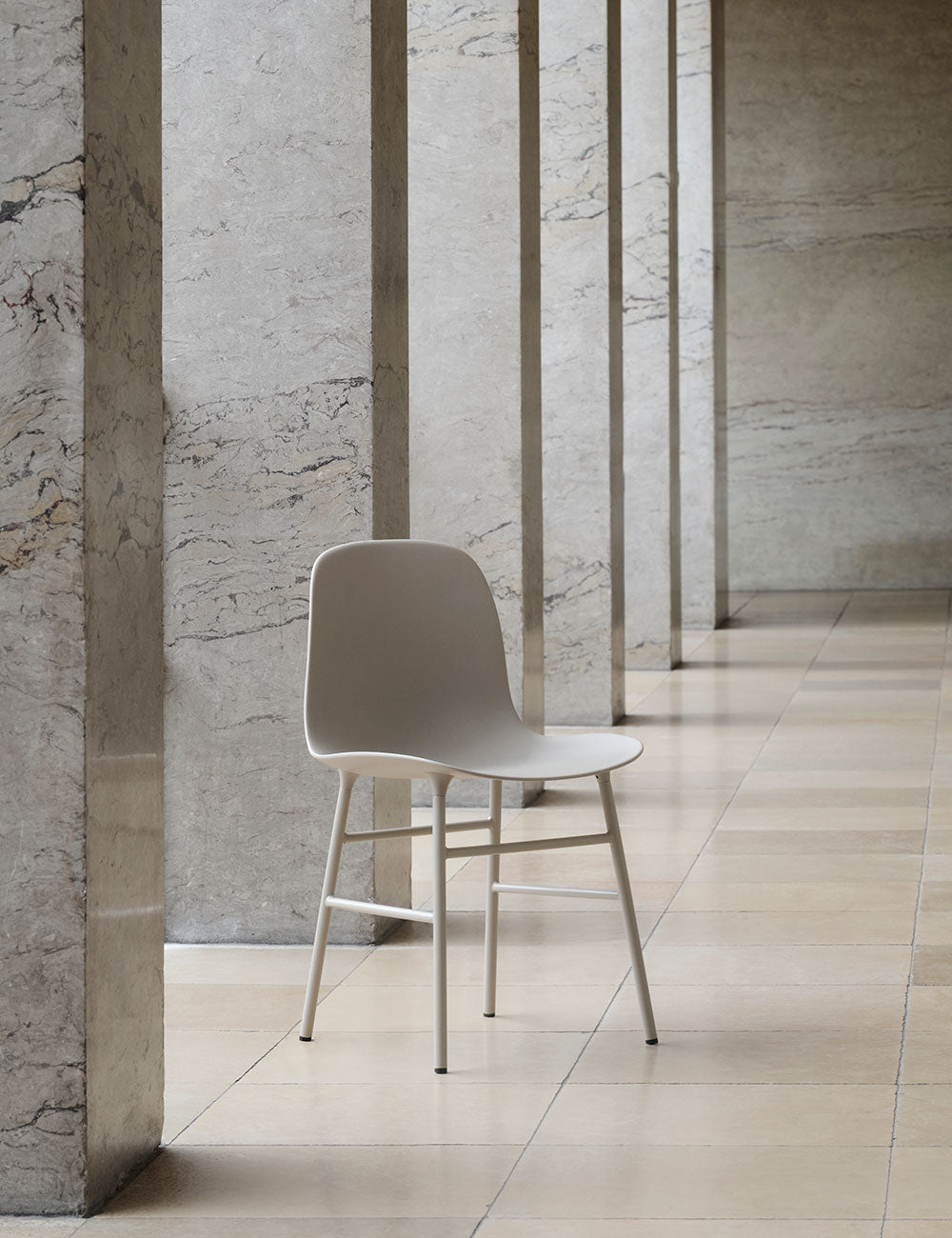 Form chair steel