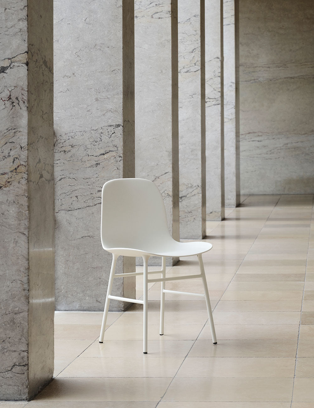 Form chair steel