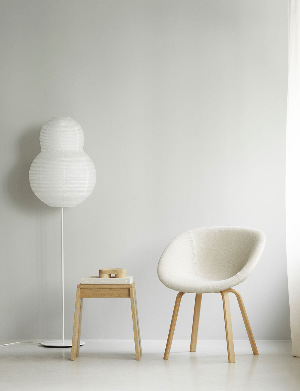 Puff floor lamp Bubble white