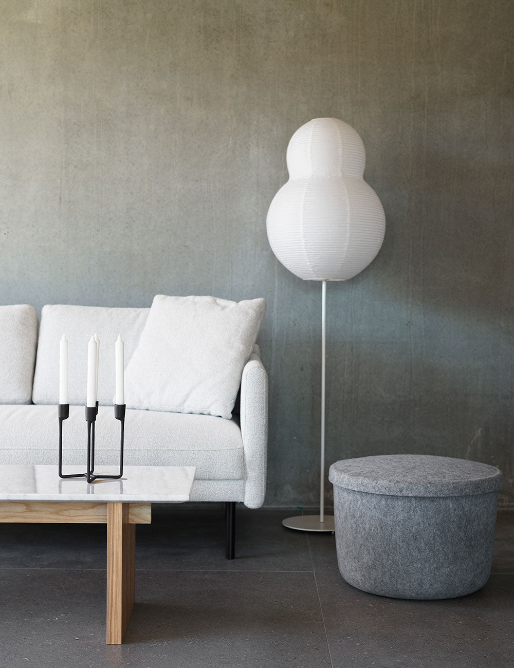 Candeeiro pé Puff Twist