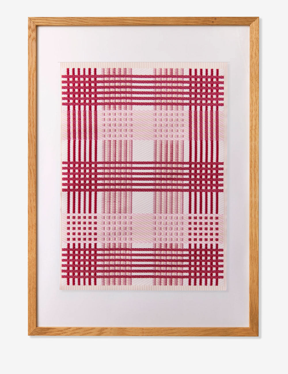 Woven Check Rose