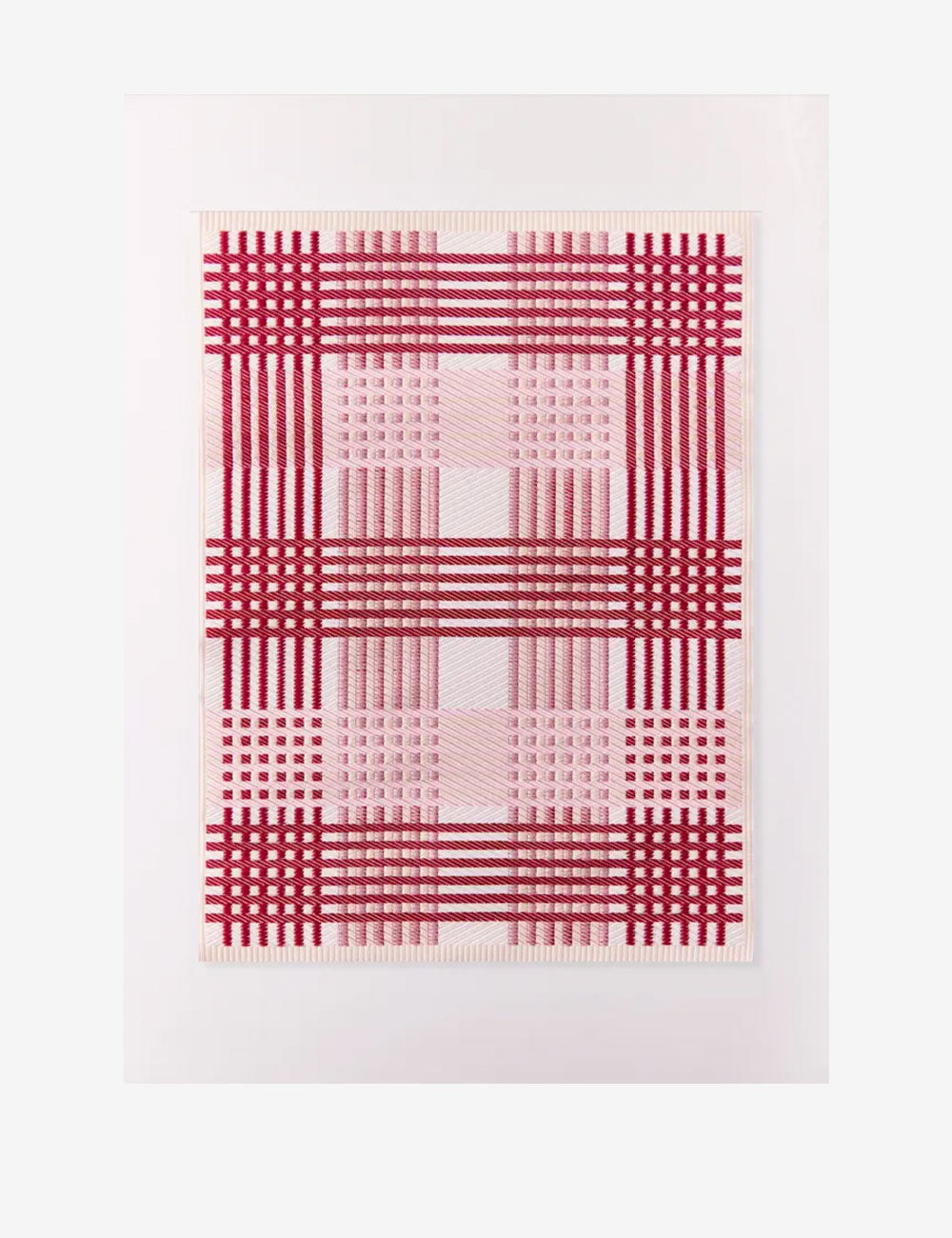 Woven Check Rose