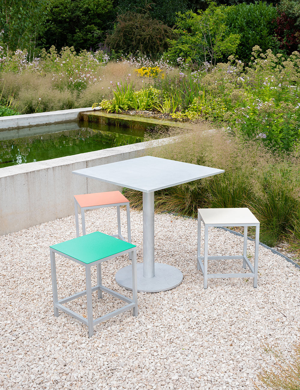 Taburete Alu 45 cm