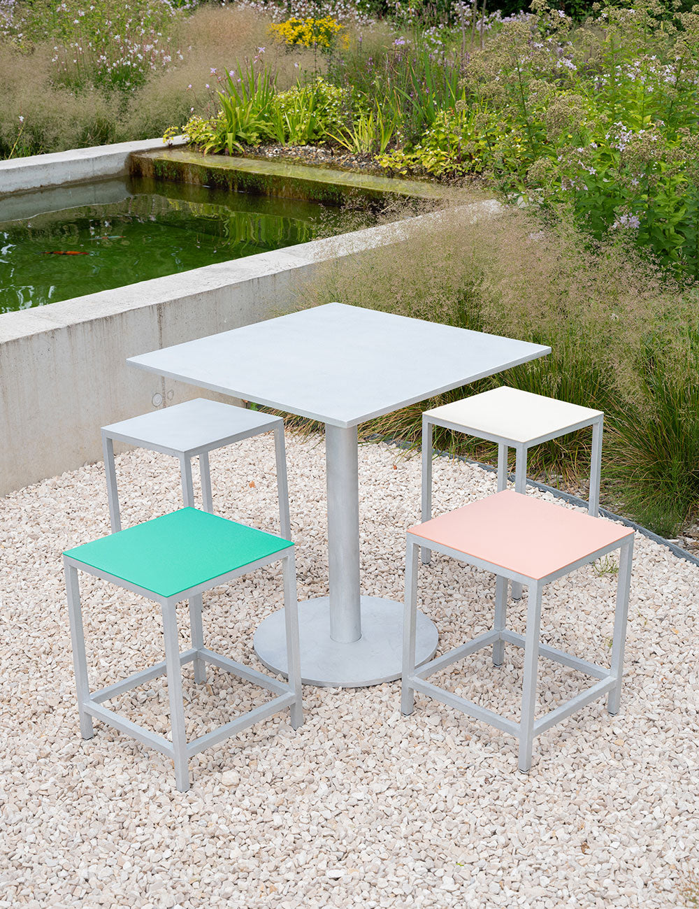 Taburete Alu 45 cm
