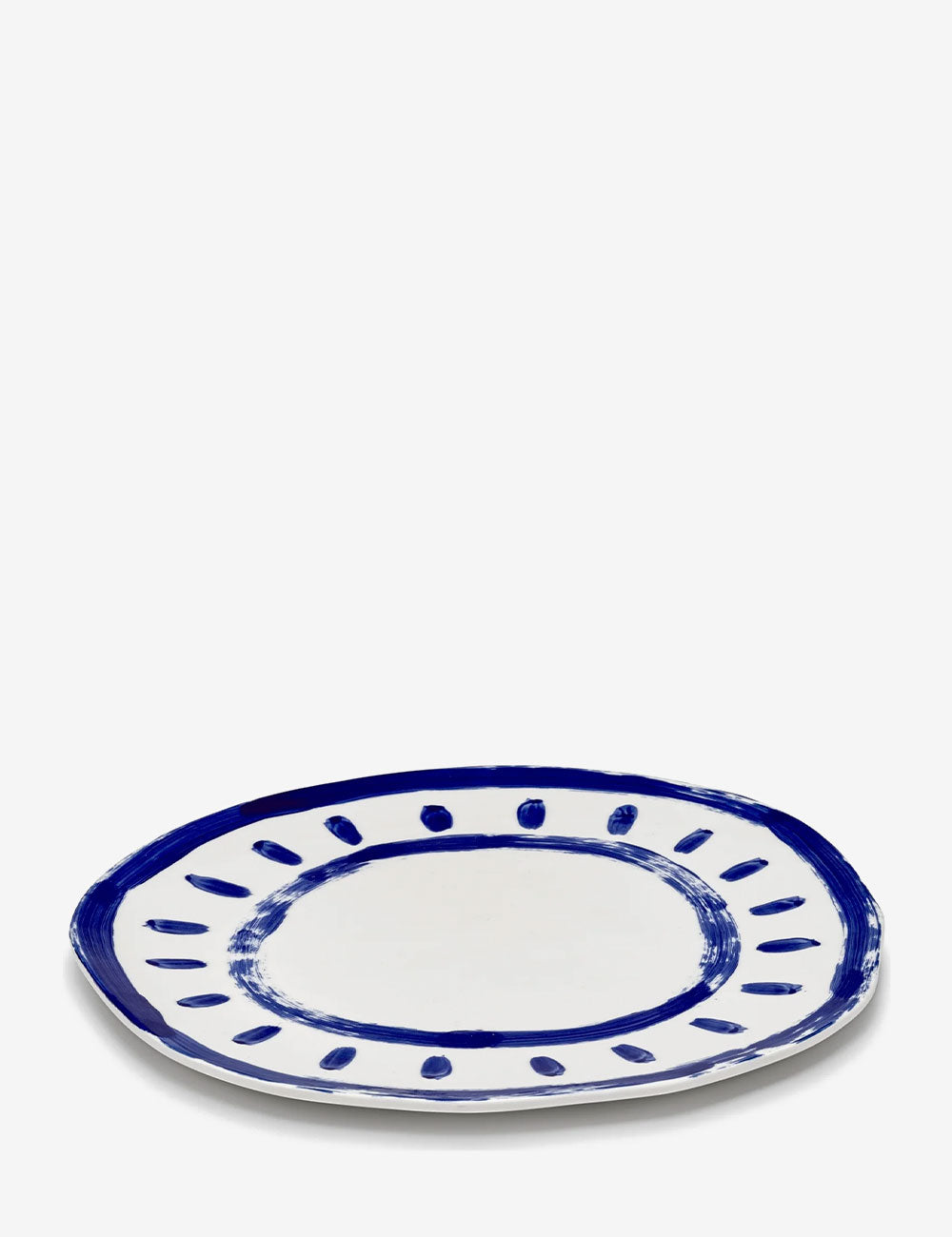 Plato servir 01 White Blue Line-Up